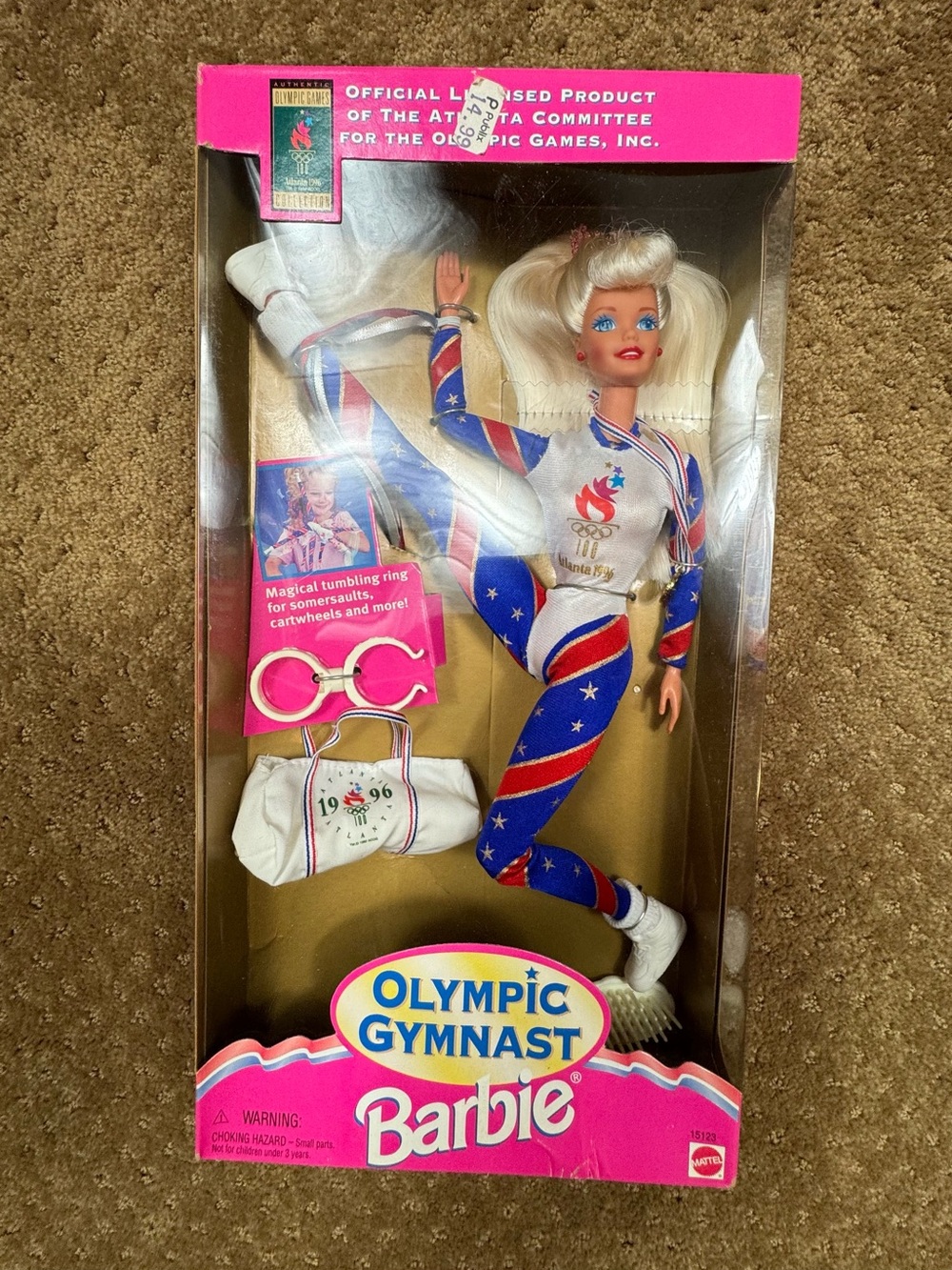 1995 Olympic Gymnast Barbie from Atlanta 1996 Olympic collection